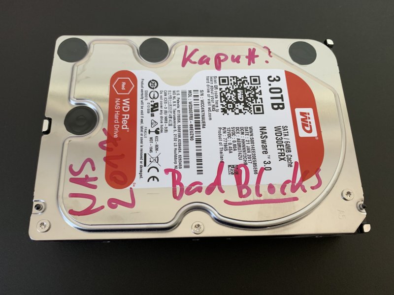 WD Red WD30EFRX 3.0TB HDD HHNNNT2CHB