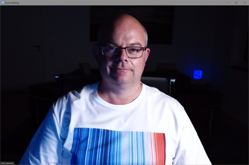 Nur Key Light von links