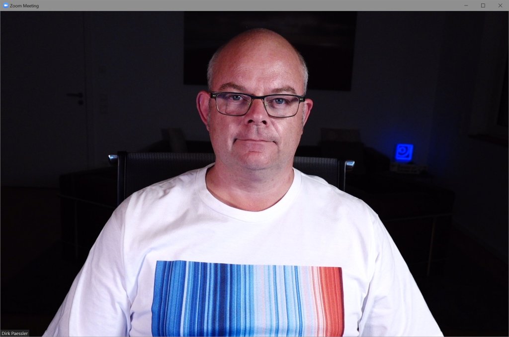 Nur Key Light von links und Fill Light von rechts, kein Hintergrund